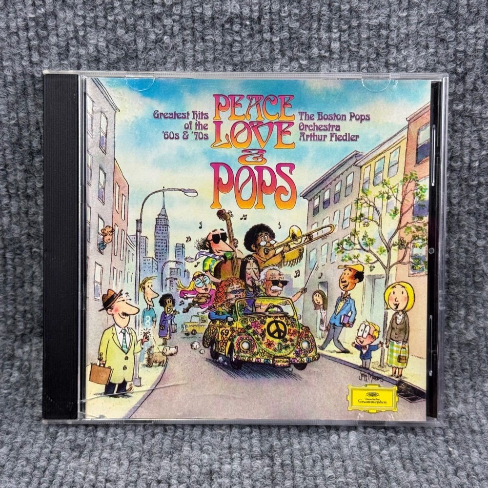 Peace Love & Pops CD Boston Pops Orchestra Arthur Fiedler 60s 70s Hits 447 891-2